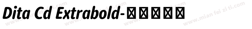 Dita Cd Extrabold字体转换
